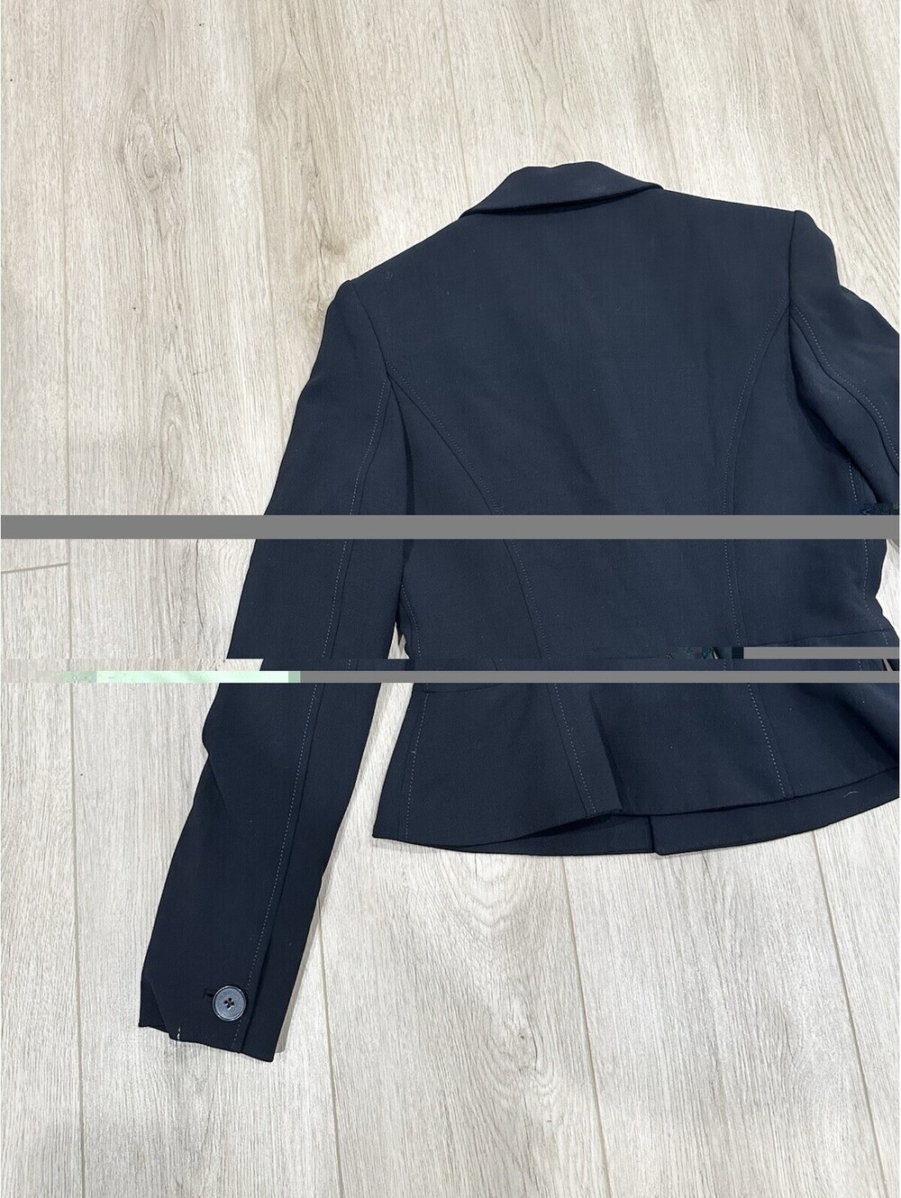 VTG Ralph Lauren Black Label Wool Blend Stretch Blazer Jacket Made In USA Sz 8 - Picture 11 of 15